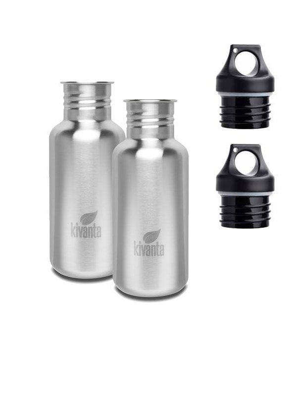 Vorteils Set X Kivanta Ml Edelstahl Trinkflasche Mit Loop Cap