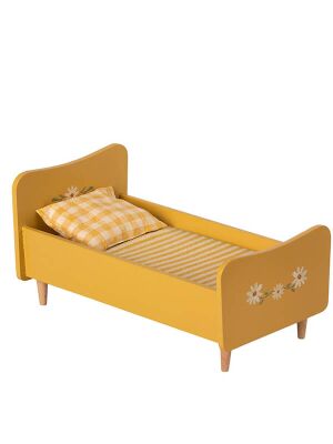 Maileg Holzbett für  für Maileg Teddys & Hasen (Gr. 1) - gelb