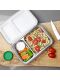 Ecococoon - Bento Lunchbox auslaufsicher aus Edelstahl mit 2 Fächern / mint