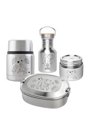 Kivanta LOVE WOOD (Bär) XL Dosen-Set inkl. Isolierdose / 5-teilig