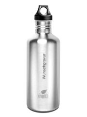 Kivanta 1200 ml Edelstahl Trinkflasche inkl. Loop Cap und Wunschgravur