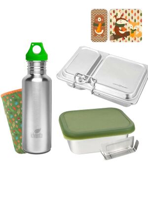 LunchBuddy Lunchbox + Flasche "Herbst im Wald"...