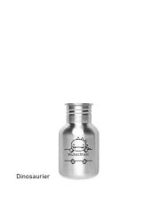 Kivanta 350 ml Edelstahl Trinkflasche (ohne Decke) - Tiere mit Personalisierung (13 Variationen)