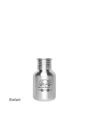 Kivanta 350 ml Edelstahl Trinkflasche (ohne Decke) - Tiere mit Personalisierung (13 Variationen)