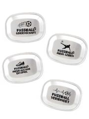 Edelstahl Deckel für Kivanta Lunchbox XL - 4er Set (Fußball)