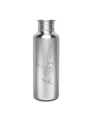 Kivanta 750 ml Edelstahlflasche inkl. Wunschgravur (ohne Deckel) - Turner (mit o. ohne Personalisierung)
