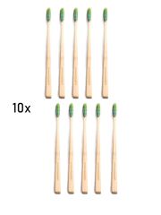 Bambus Zahnbürste - schmaler Handgriff, Härte Weich / 10er Set