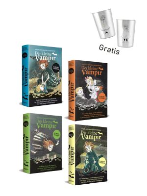 "Der kleine Vampir" in 4 Sammelbänden + LunchBuddy Edelstahl Becher-Set mit Vampiren GRATIS