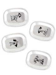 Edelstahl Deckel für Kivanta Lunchbox XL - 4er Set "Hund / Dalmatiner" 1