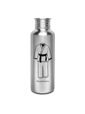 Kivanta 750 ml Edelstahlflasche inkl. Wunschgravur (ohne Deckel) - Kampfkunst (mit o. ohne Personalisierung)