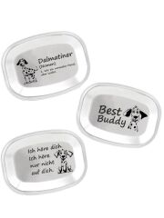 Edelstahl Deckel für Kivanta Lunchbox XL - 3er Set "Hund / Dalmatiner"