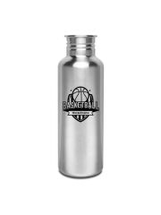 Kivanta 750 ml Edelstahlflasche (ohne Deckel) - Basketball / mit Personalisierung (2 Variationen)