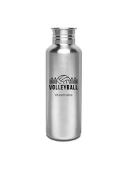 Kivanta 750 ml Edelstahlflasche (ohne Deckel) - Volleyball / mit Personalisierung (3 Variationen)