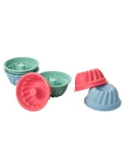 LURCH FlexiForm Muffinliner Gugelhupf &quot;Pastell&quot; / 6er Set