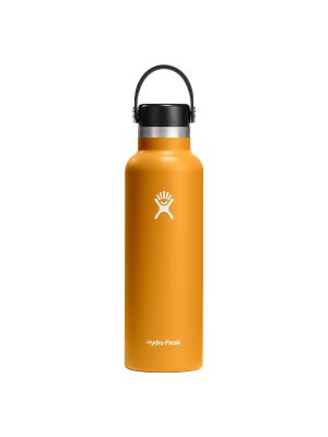 von Hydro Flask 21 oz (621 ml) Standard Mouth isolierte Trinkflasche mit Flex Cap - Fossil