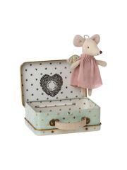 Maileg Little Brother / Little Sister Mouse - Engel im Koffer