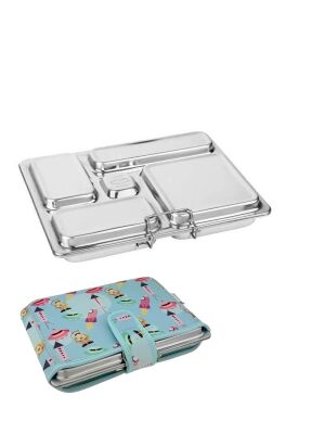 LunchBuddy Lunchbox "Bento Five" mit 5 Fächern inkl. Hülle "Planeten"