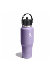 Hydro Flask 32 oz (946 ml) Wide Mouth isolierte &quot;Travel Bottle&quot; mit Flex Straw Cap - Moonshadow