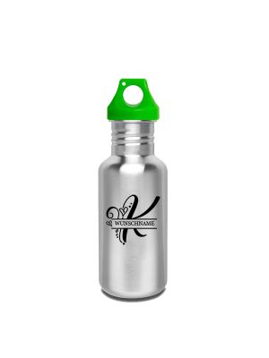 Kivanta 500 ml Trinkflasche inkl. Loop-Cap und Wunschgravur / Monogramm (2)