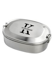 Edelstahl Deckel für Kivanta Lunchbox XL - Monogramm (1)