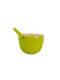 Ekobo Set GLOBO und GEMO - Salatschale mit Salatbesteck - Lime