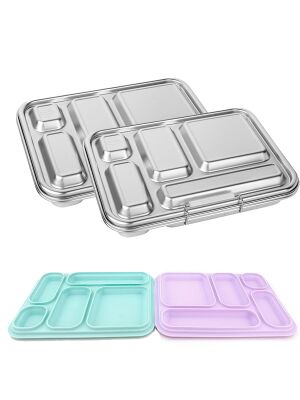 LunchBuddy Lunchbox "Bento Five" - 2er Set mit...