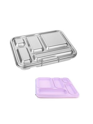 LunchBuddy Lunchbox "Bento Five" mit Wechseldichtung (pink)