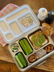 LunchBuddy Lunchbox &quot;Bento Five&quot; + Wanderer Isolierflasche (t&uuml;rkis)