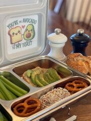 LunchBuddy Lunchbox &quot;Bento Five&quot; + Wanderer Isolierflasche (t&uuml;rkis)