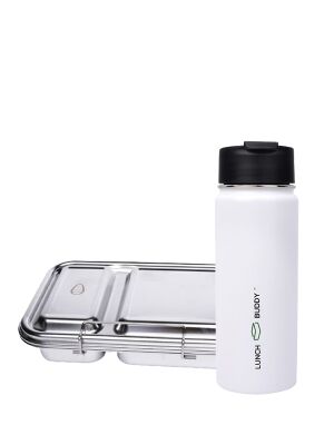 Ecococoon - Bento Lunchbox aus Edelstahl mit 2...