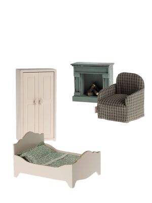 Maileg Schlafzimmer-Set / 4-teilig (creme)