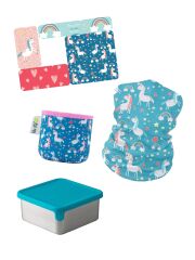 PlanetBox Big Square Dipper / Teal für "5 Stars" & Rover + Zubehör "Einhorn"