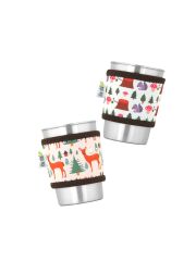 Kivanta Sleeve Set für Flaschen, Becher & Gläser - Wald (2-teilig)