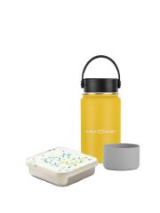 PlanetBox Brotdose Trailblazer & LunchBuddy Flasche - Sparset / White Sand Terrazzo