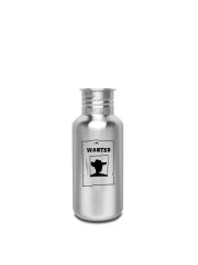 Kivanta 500 ml Edelstahlflasche (ohne Deckel) - Cowboy & Cowgirl (mit o. ohne Personalisierung)