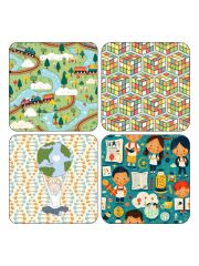 LunchBuddy Add-On Magnetset f&uuml;r LunchBuddy Duo &amp; 5 Stars / 4teilig - bunt