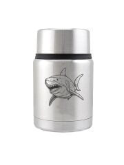 Kivanta Edelstahl Isolierbehälter 450 ml mit Becher - Hai (mit od. ohne Personalisierung)