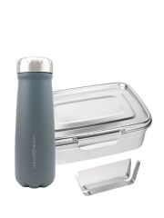 LunchBuddy Wanderer Isolierflasche + "Airtight" Bento-Set / Nr. 08