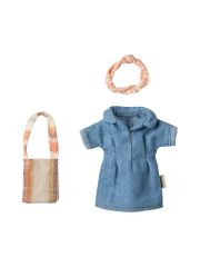 Maileg Mum & Dad Mouse - Jeanskleid und Tasche