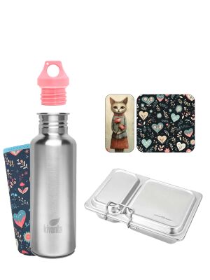 LunchBuddy Lunchbox Duo, Flasche & Zubehör...