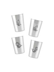 LunchBuddy Edelstahl Becher 300 ml 4er Set - Meerjungfrau