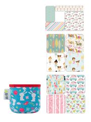 LunchBuddy Magnete "5 Stars"& Isolierhülle (350 ml) - Pastell | Happy Bunny