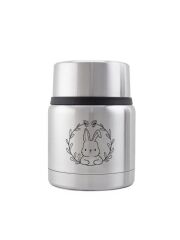 Kivanta Edelstahl Isolierbehälter 350 ml mit Becher - Hase