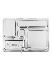 LunchBuddy Lunchbox "5 Stars" mit 5 Fächern - "Sterne" (mit Personalisierung)