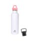 Kivanta 700 ml Isolierflasche (weiß) inkl. Loop Verschluss (rosa) + GRATIS Infuser Cap 