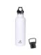 Kivanta 700 ml Isolierflasche (weiß) inkl. Loop Verschluss (schwarz) + GRATIS Infuser Cap 