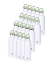 Kivanta Trinkflaschen Set - 20 x 700 ml Isolierflasche (weiß)