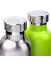 Kivanta 700 ml Isolierflasche (weiß) inkl. Edelstahlverschluss mit Bügel