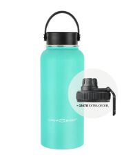 LunchBuddy 940 ml Wide &quot;to go XL&quot; Isolierflasche mit Uni-Deckel - Mint