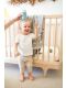 Lifefactory Edelstahl Baby-Weithalsflasche, 235ml, inkl. Pivot Straw Cap - Desert Rose